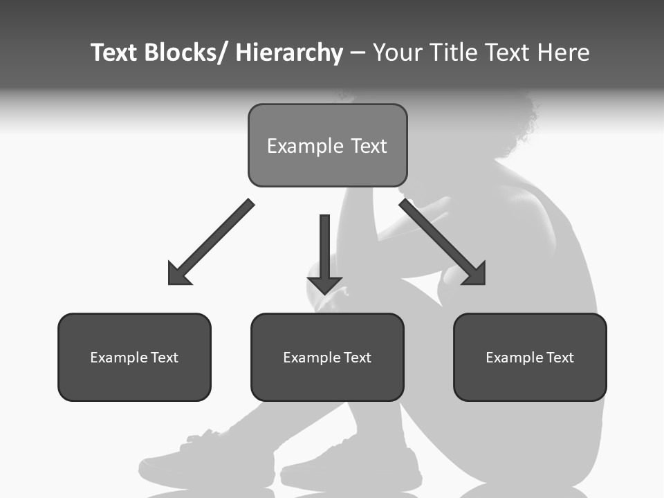 A Woman Sitting On The Ground With Her Hand On Her Head PowerPoint Template
