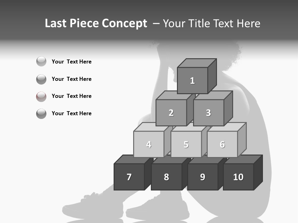 A Woman Sitting On The Ground With Her Hand On Her Head PowerPoint Template