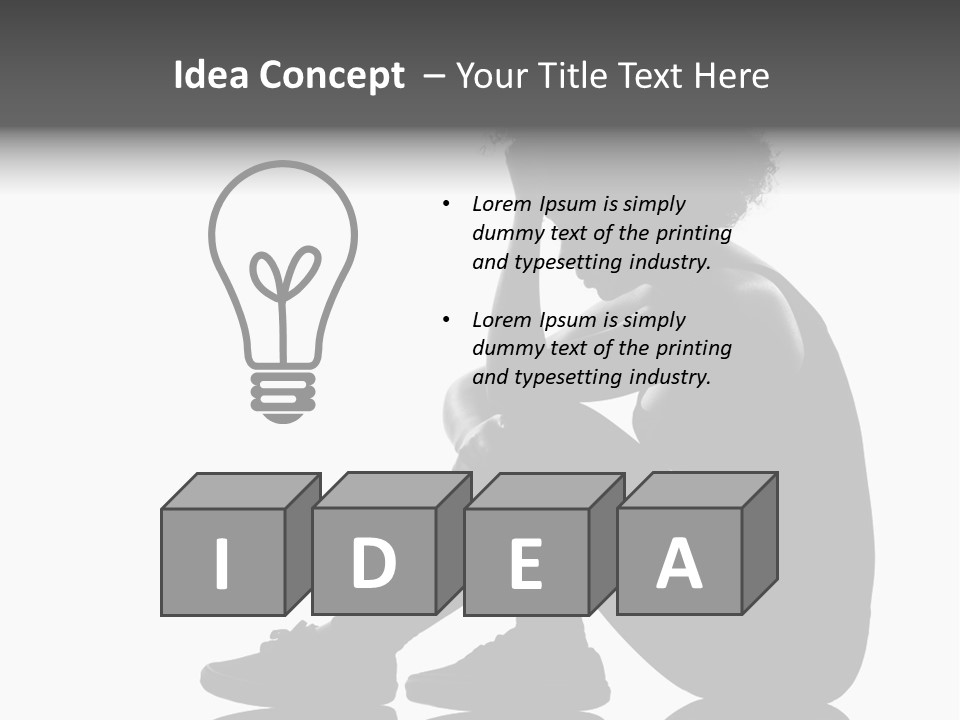 A Woman Sitting On The Ground With Her Hand On Her Head PowerPoint Template