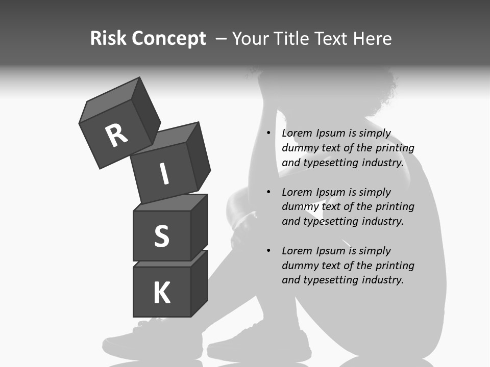 A Woman Sitting On The Ground With Her Hand On Her Head PowerPoint Template