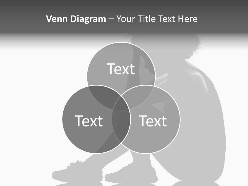 A Woman Sitting On The Ground With Her Hand On Her Head PowerPoint Template