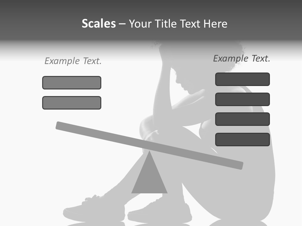 A Woman Sitting On The Ground With Her Hand On Her Head PowerPoint Template