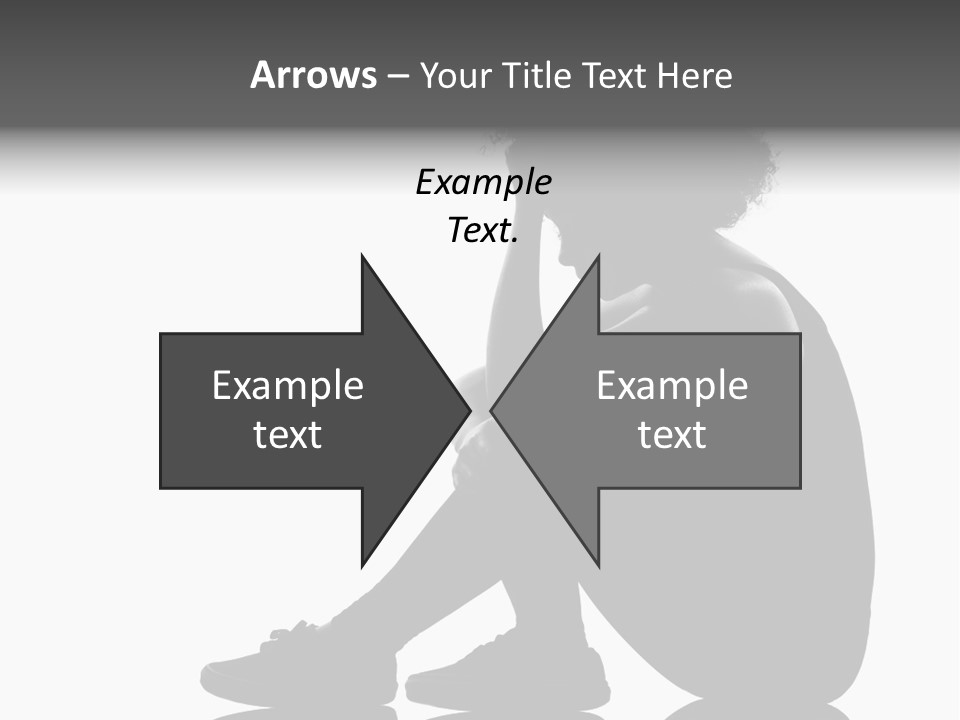 A Woman Sitting On The Ground With Her Hand On Her Head PowerPoint Template