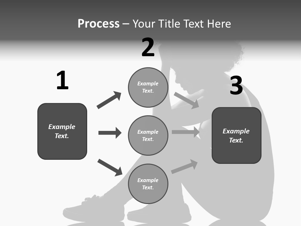 A Woman Sitting On The Ground With Her Hand On Her Head PowerPoint Template