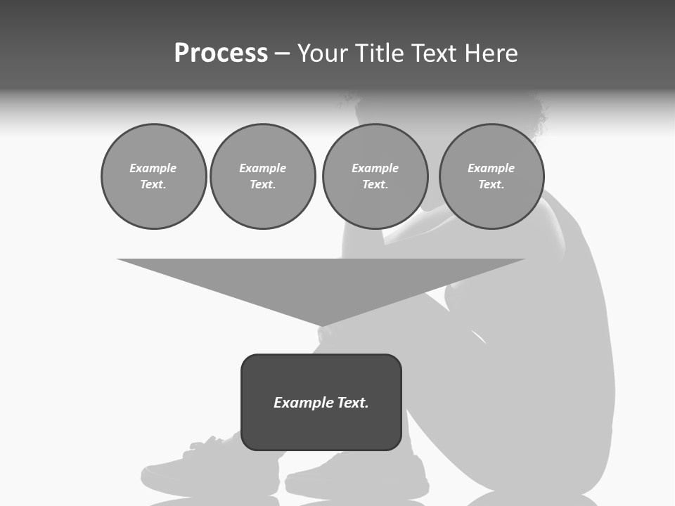 A Woman Sitting On The Ground With Her Hand On Her Head PowerPoint Template