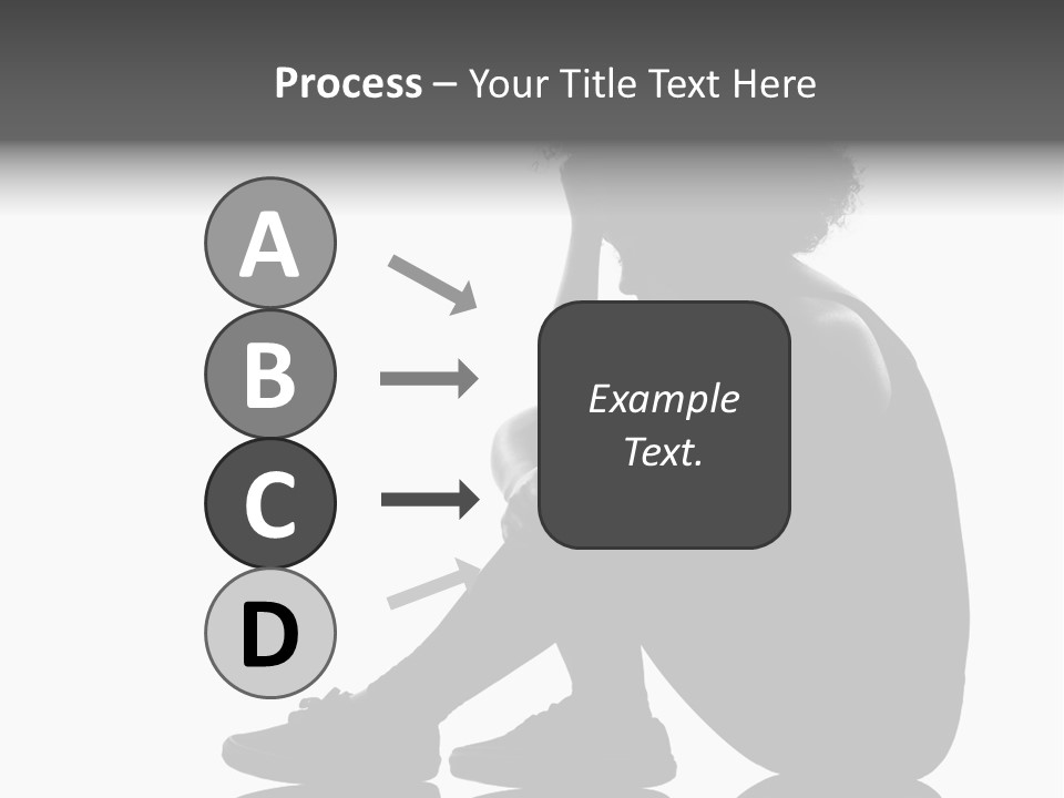 A Woman Sitting On The Ground With Her Hand On Her Head PowerPoint Template