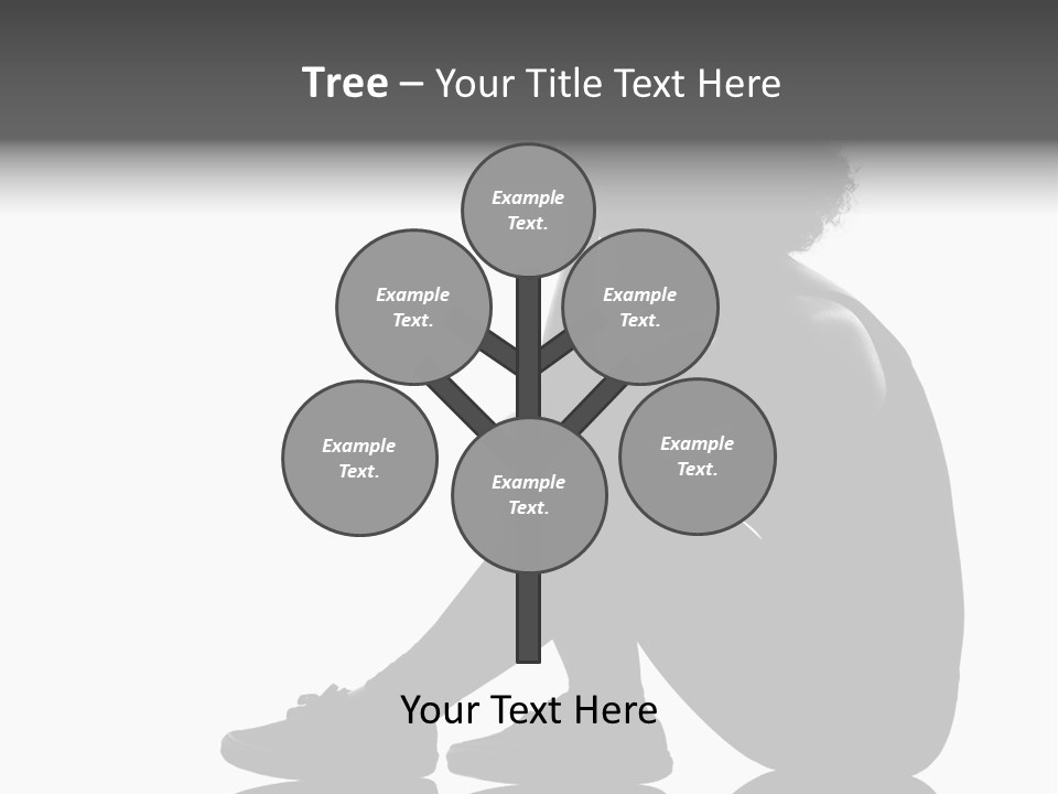 A Woman Sitting On The Ground With Her Hand On Her Head PowerPoint Template