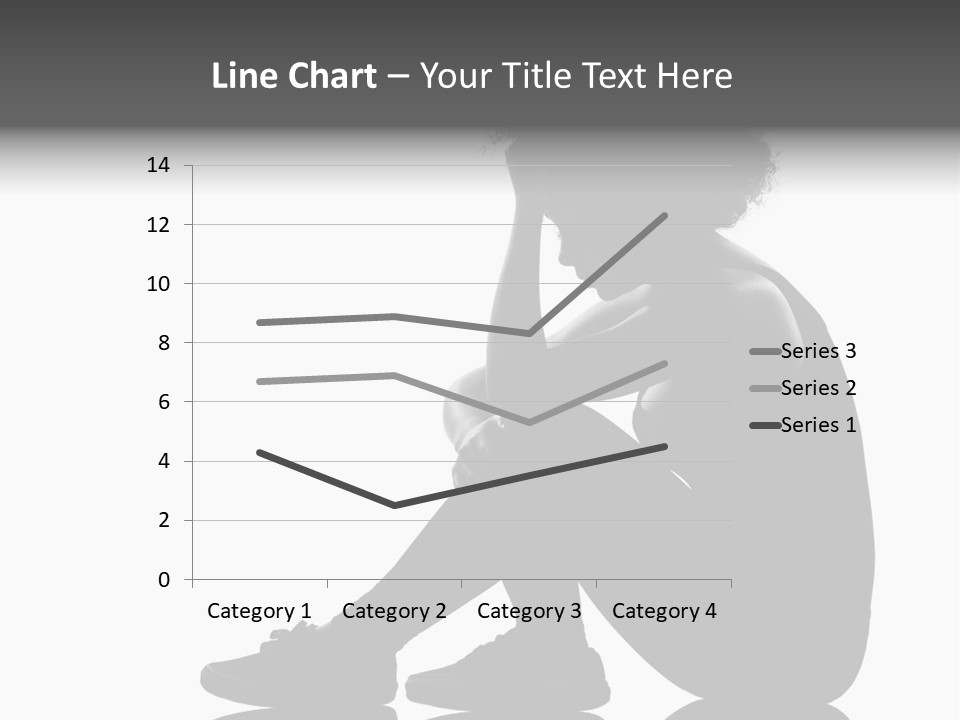 A Woman Sitting On The Ground With Her Hand On Her Head PowerPoint Template