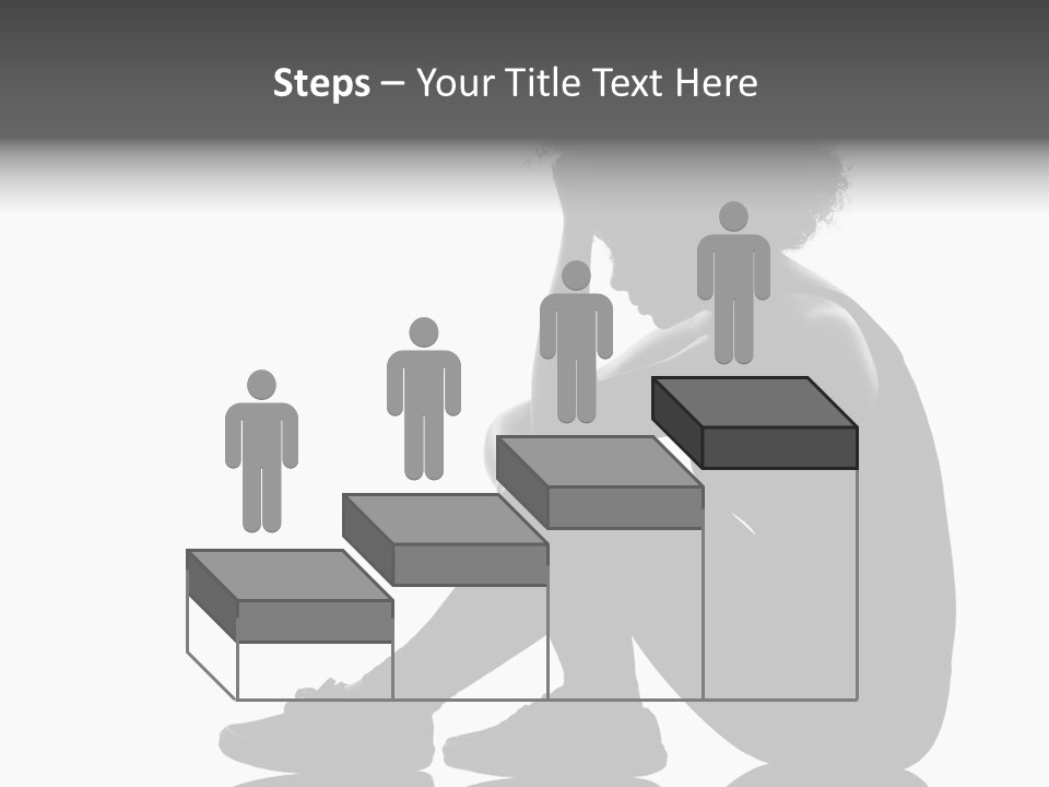 A Woman Sitting On The Ground With Her Hand On Her Head PowerPoint Template