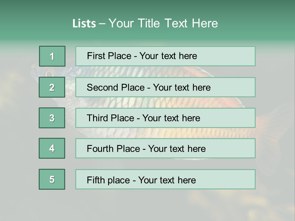 Nature Underwater Fish PowerPoint Template