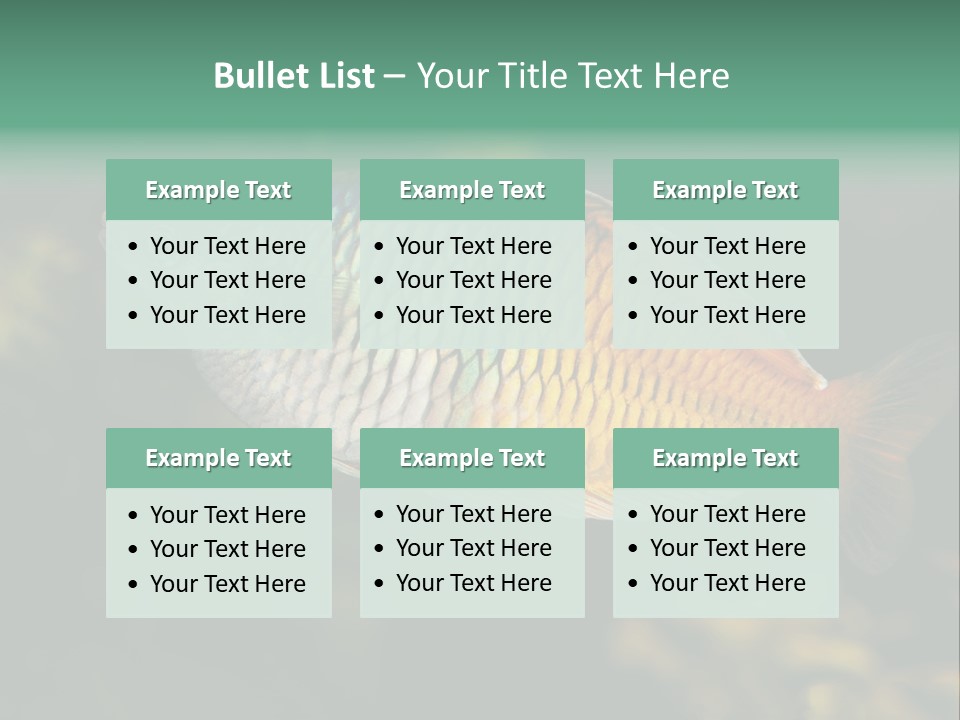 Nature Underwater Fish PowerPoint Template