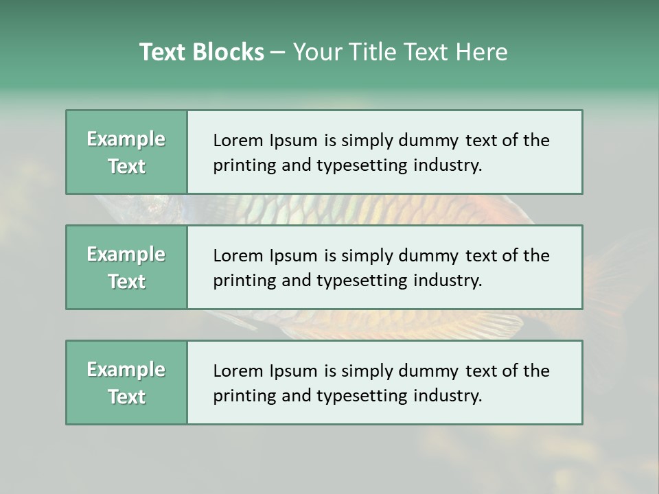 Nature Underwater Fish PowerPoint Template