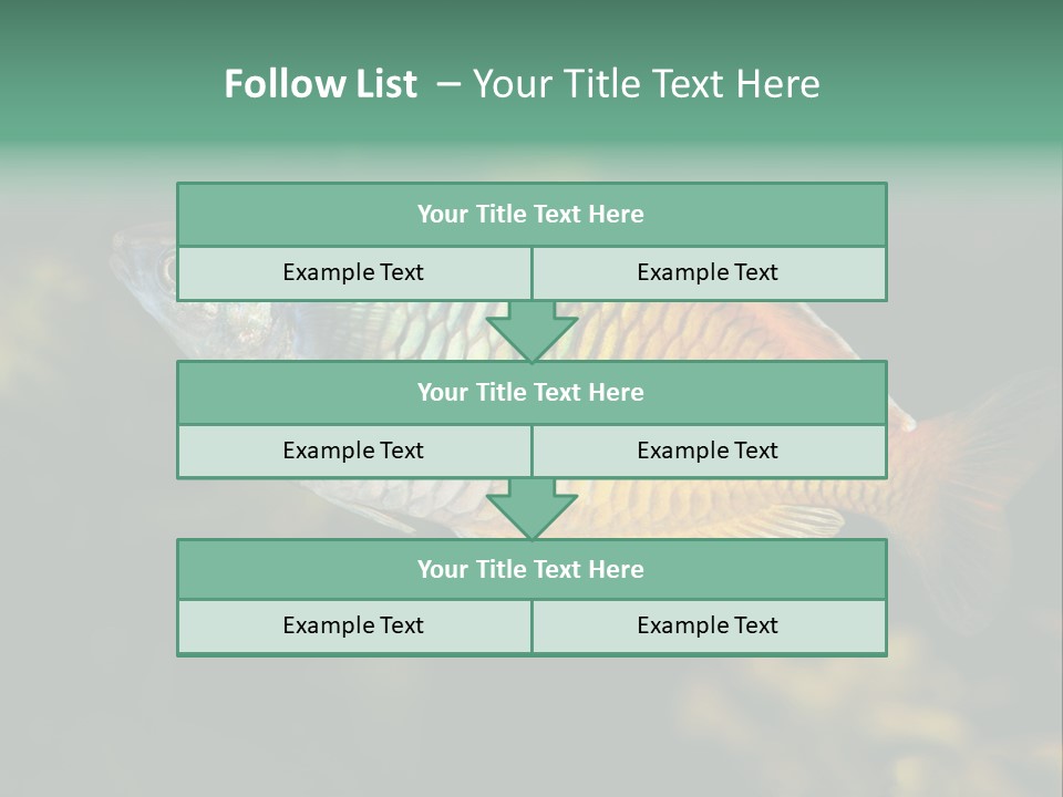 Nature Underwater Fish PowerPoint Template