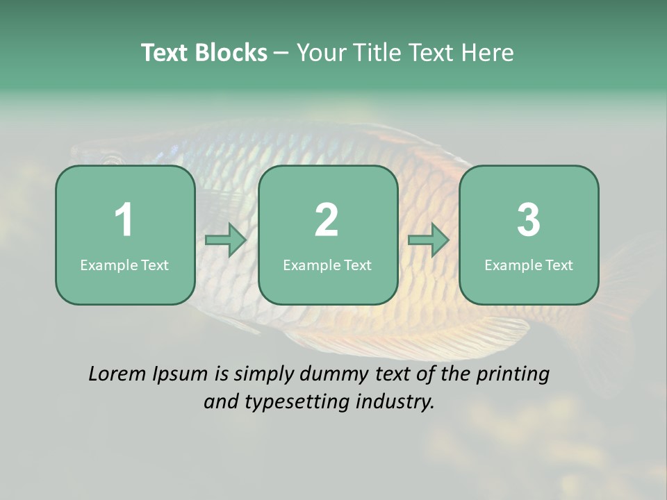 Nature Underwater Fish PowerPoint Template