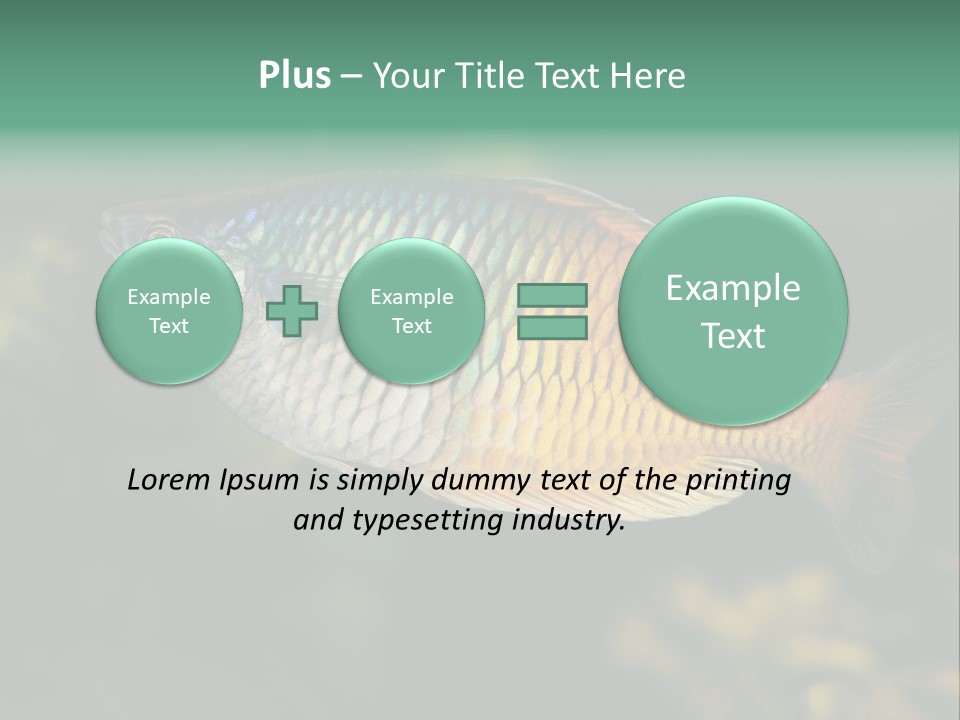 Nature Underwater Fish PowerPoint Template