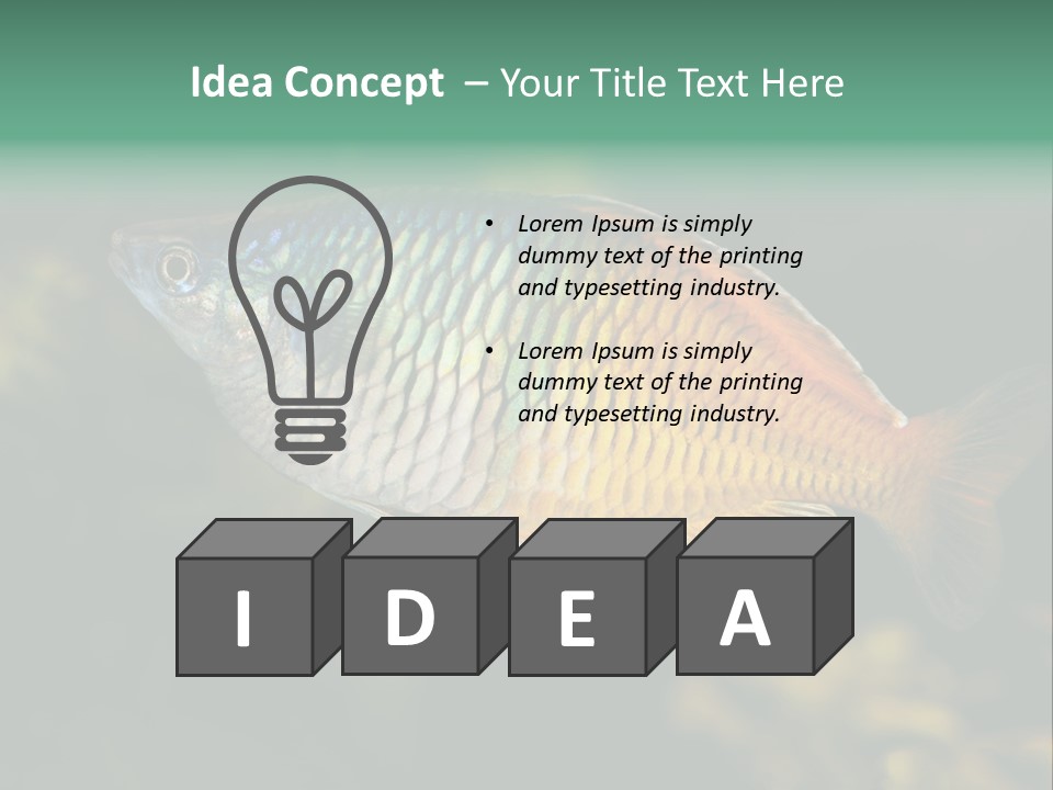 Nature Underwater Fish PowerPoint Template