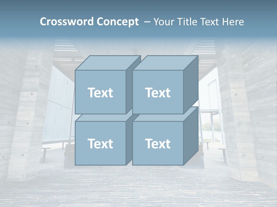 Empty Indoor Sunlight PowerPoint Template
