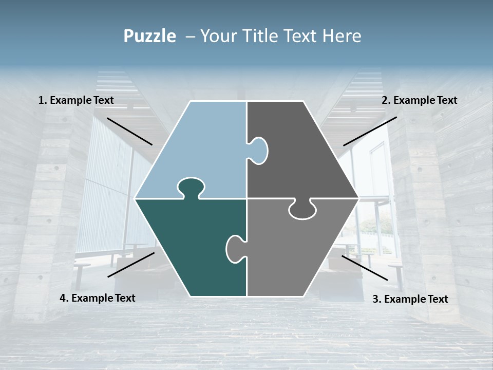 Empty Indoor Sunlight PowerPoint Template