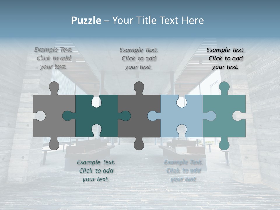 Empty Indoor Sunlight PowerPoint Template