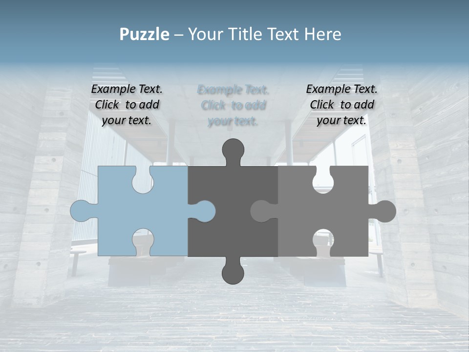 Empty Indoor Sunlight PowerPoint Template