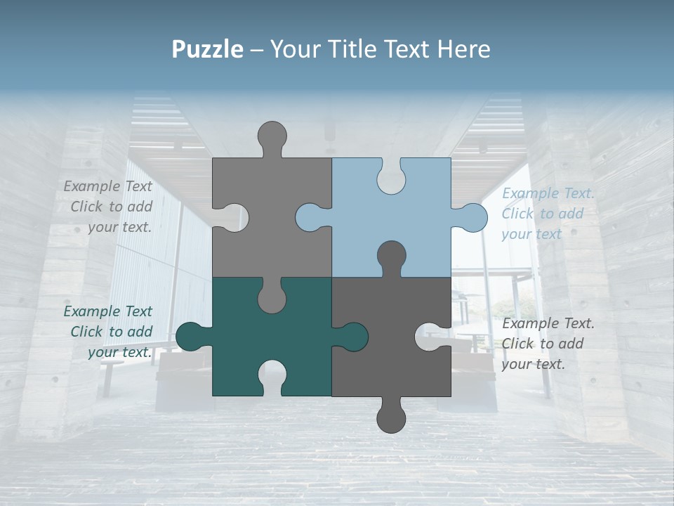 Empty Indoor Sunlight PowerPoint Template