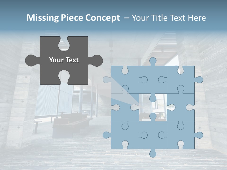 Empty Indoor Sunlight PowerPoint Template