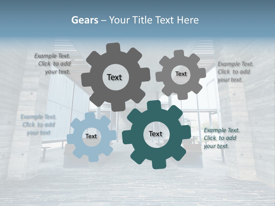 Empty Indoor Sunlight PowerPoint Template