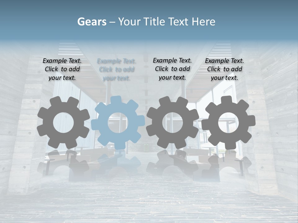 Empty Indoor Sunlight PowerPoint Template