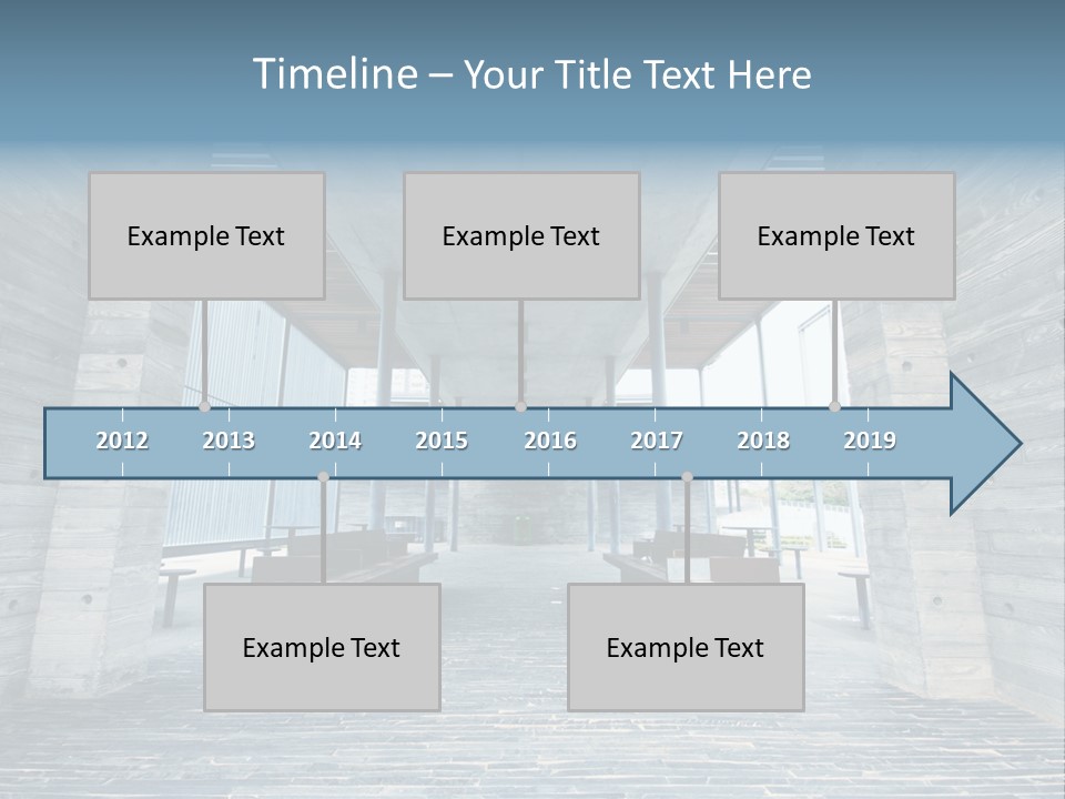 Empty Indoor Sunlight PowerPoint Template