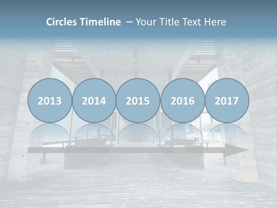 Empty Indoor Sunlight PowerPoint Template