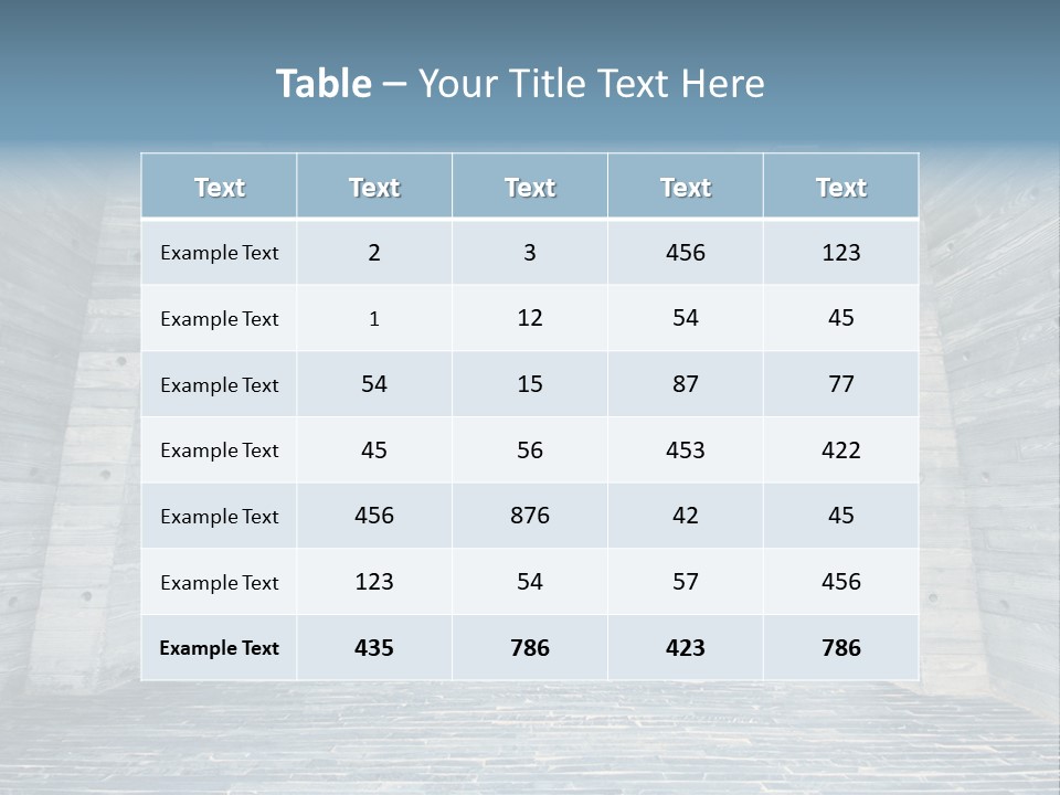 Empty Indoor Sunlight PowerPoint Template