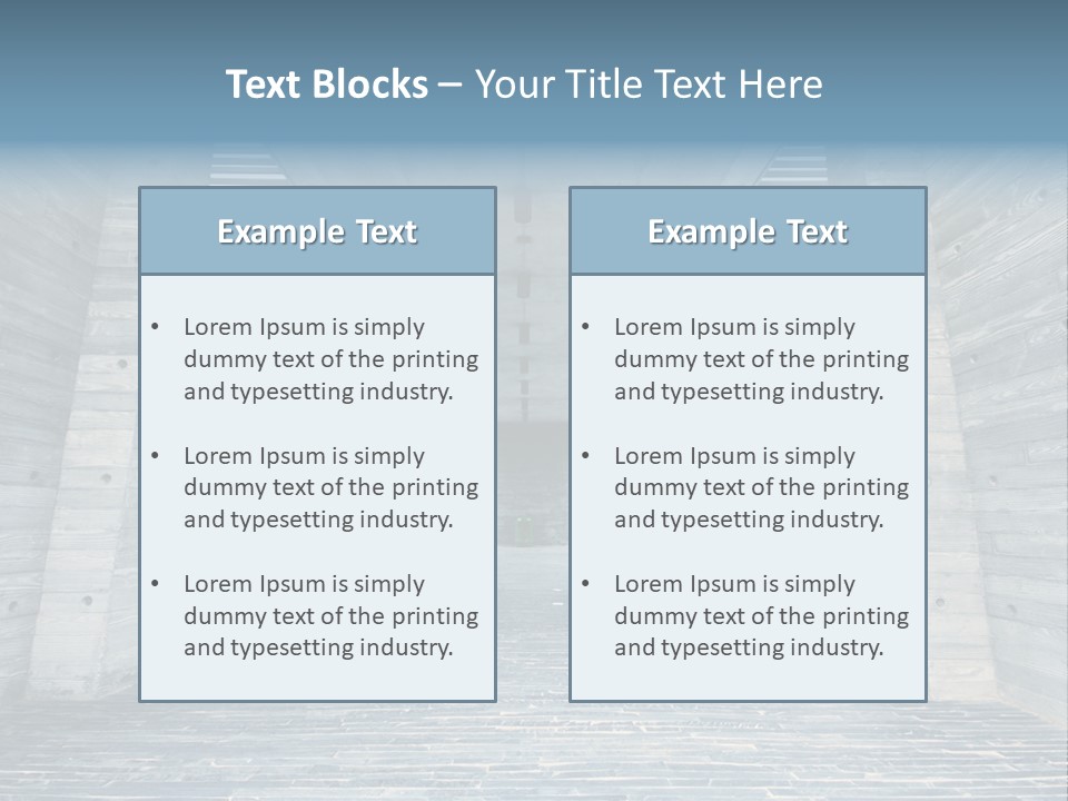 Empty Indoor Sunlight PowerPoint Template