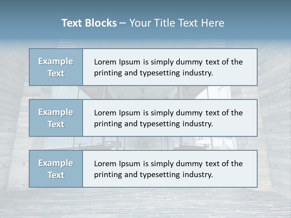 Empty Indoor Sunlight PowerPoint Template