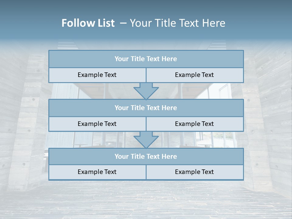 Empty Indoor Sunlight PowerPoint Template