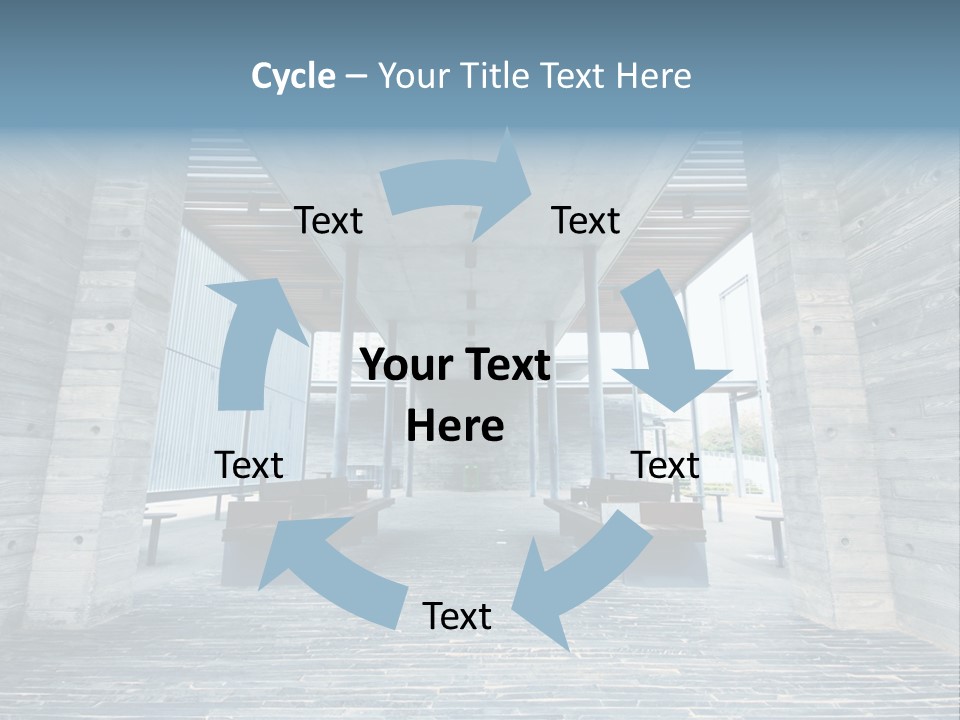Empty Indoor Sunlight PowerPoint Template