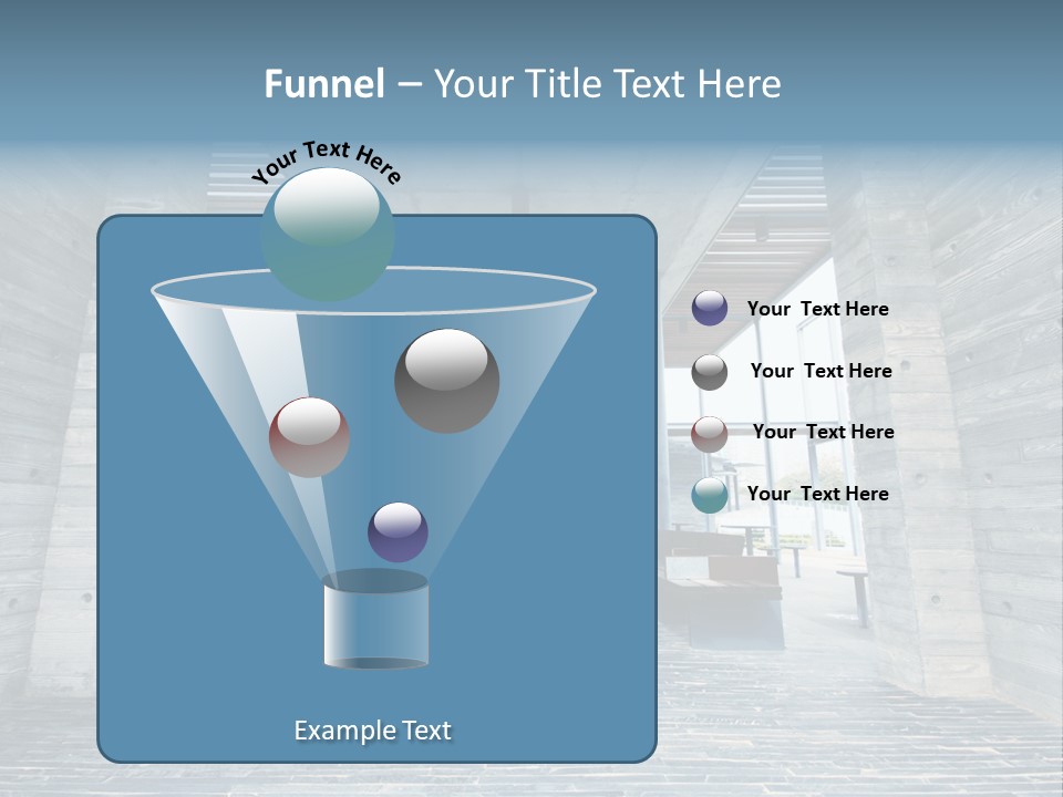 Empty Indoor Sunlight PowerPoint Template