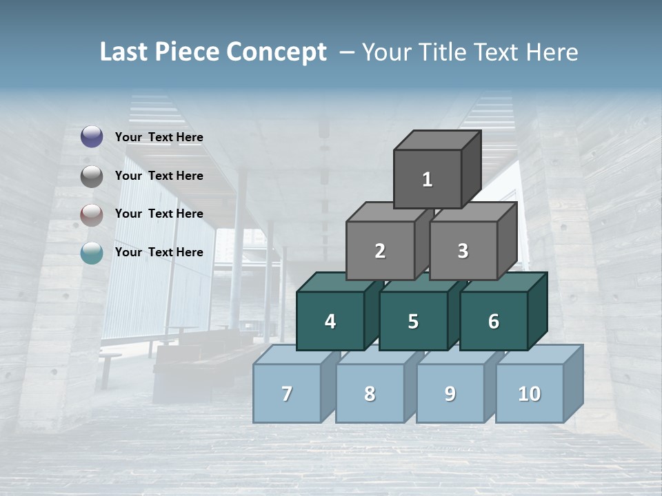 Empty Indoor Sunlight PowerPoint Template
