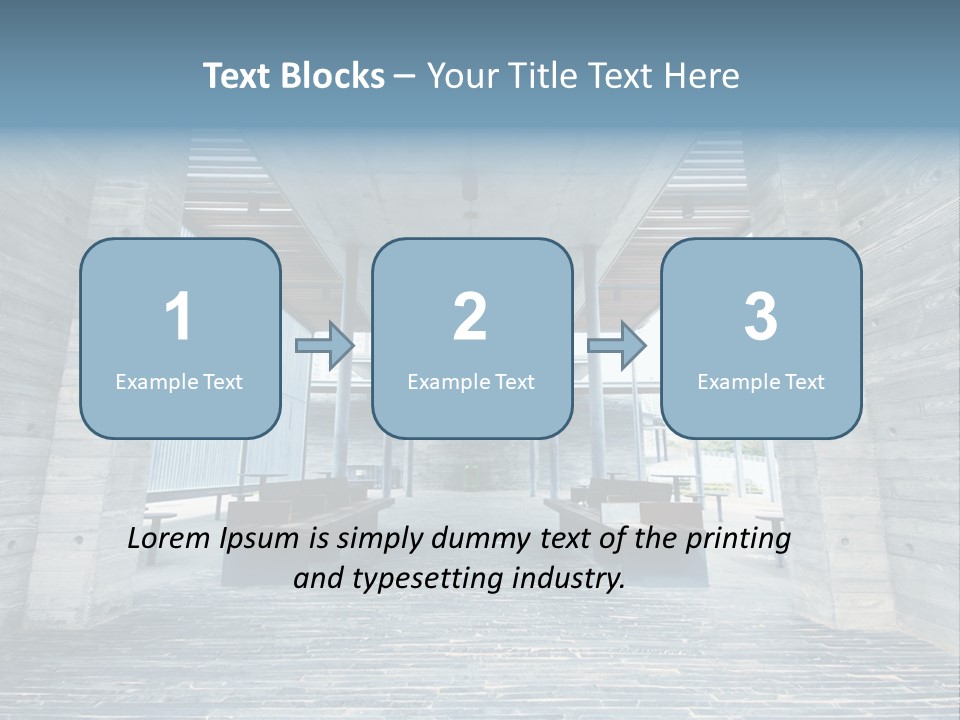 Empty Indoor Sunlight PowerPoint Template