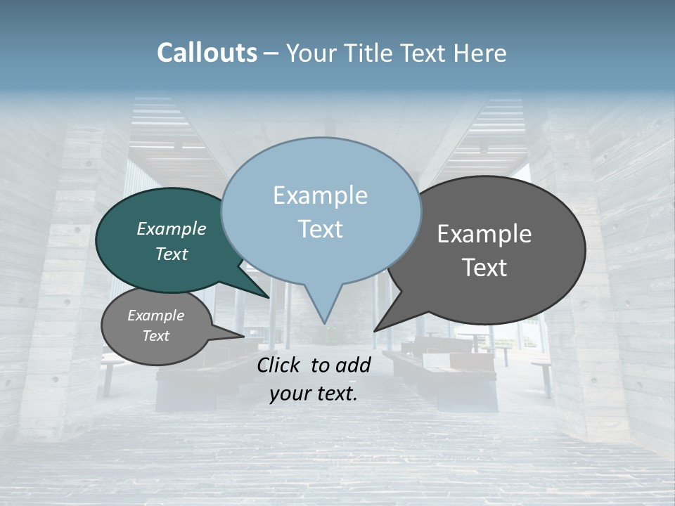 Empty Indoor Sunlight PowerPoint Template