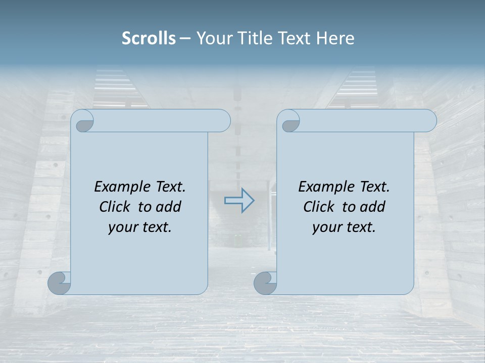 Empty Indoor Sunlight PowerPoint Template