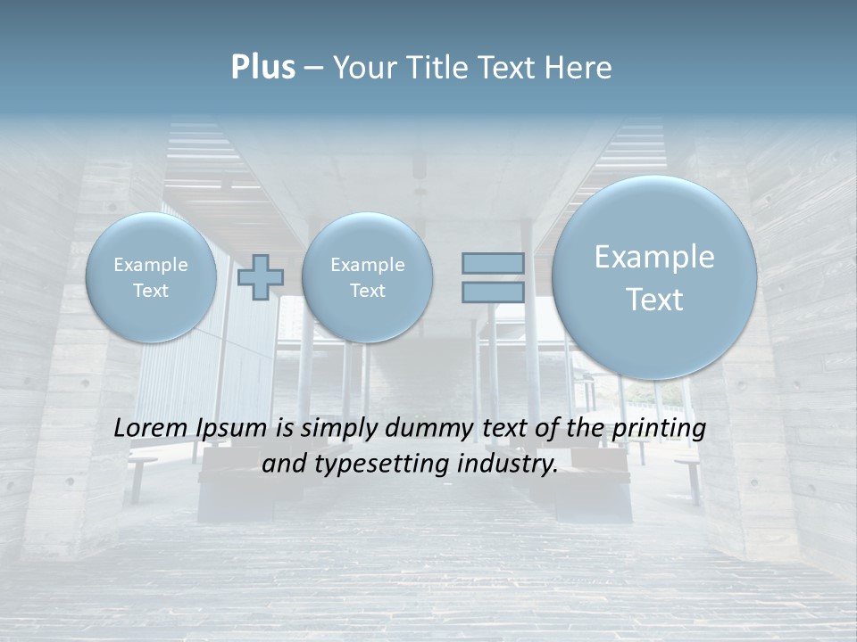 Empty Indoor Sunlight PowerPoint Template