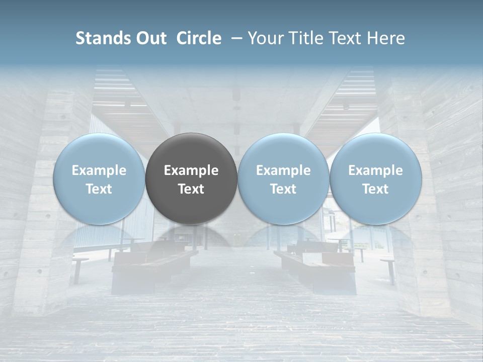 Empty Indoor Sunlight PowerPoint Template