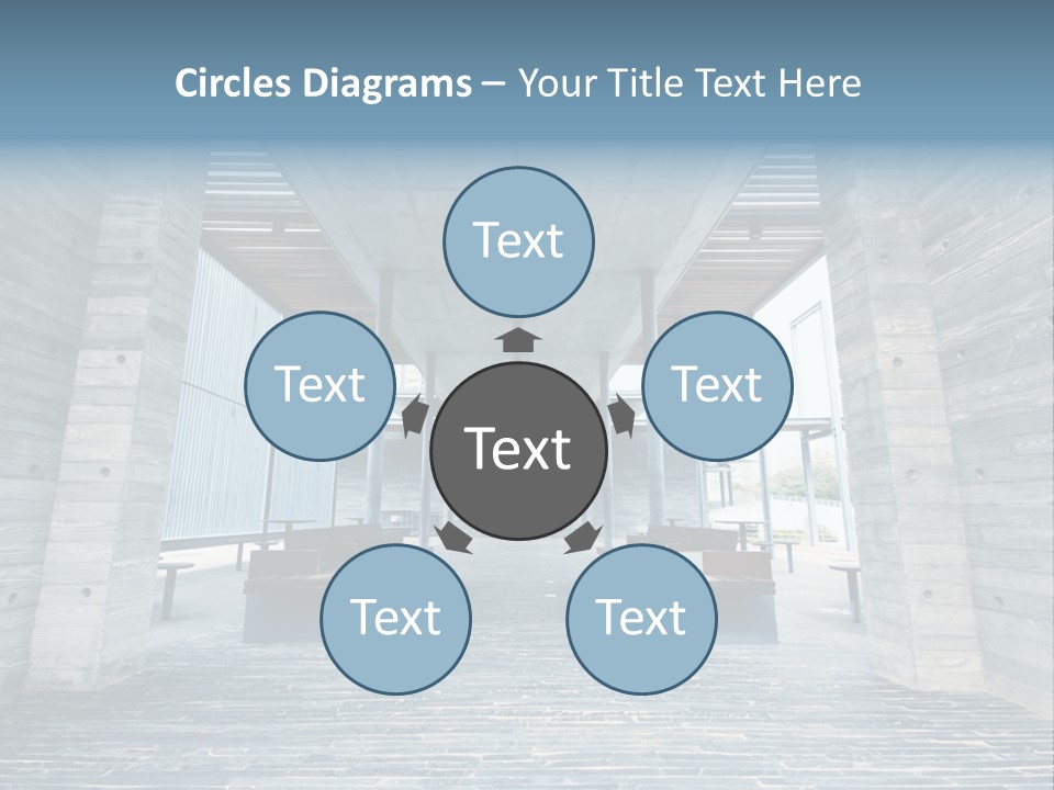Empty Indoor Sunlight PowerPoint Template