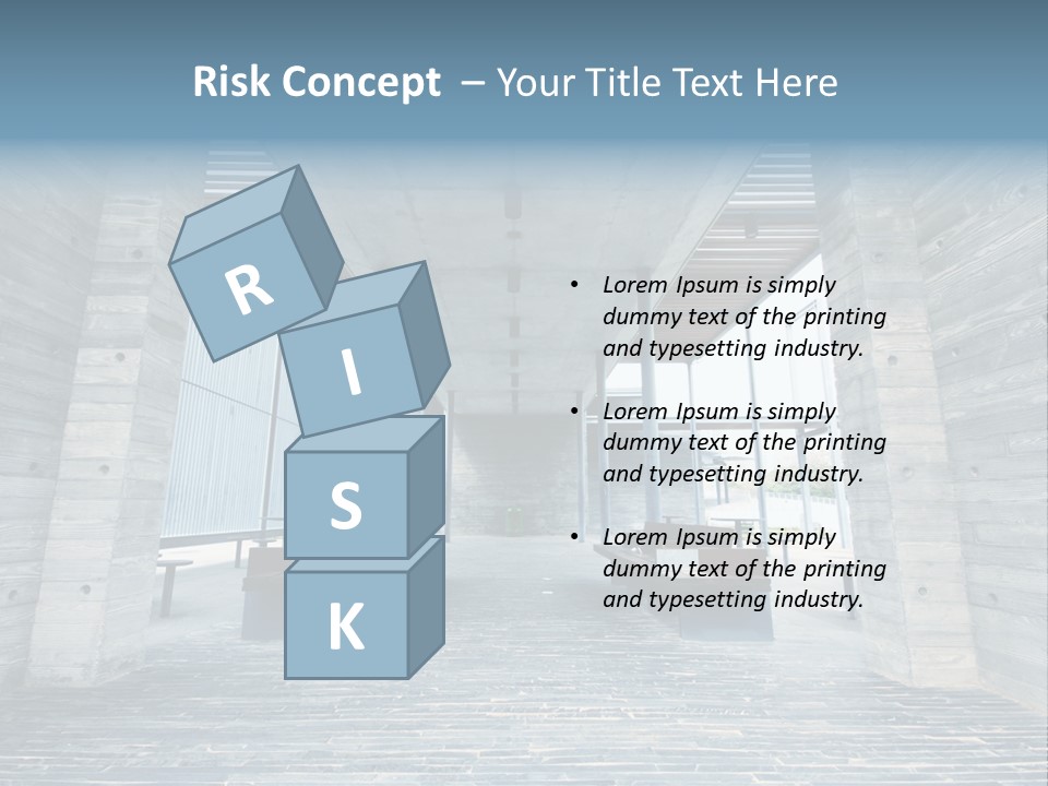 Empty Indoor Sunlight PowerPoint Template