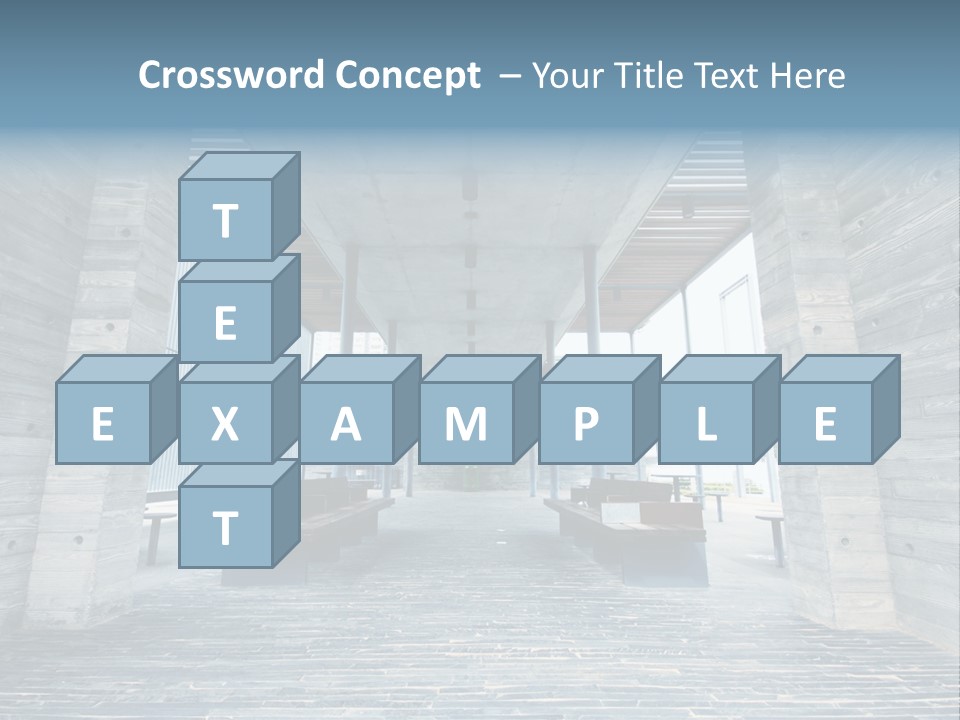 Empty Indoor Sunlight PowerPoint Template