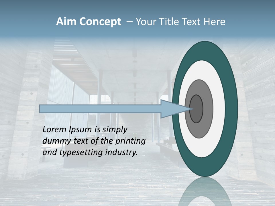 Empty Indoor Sunlight PowerPoint Template