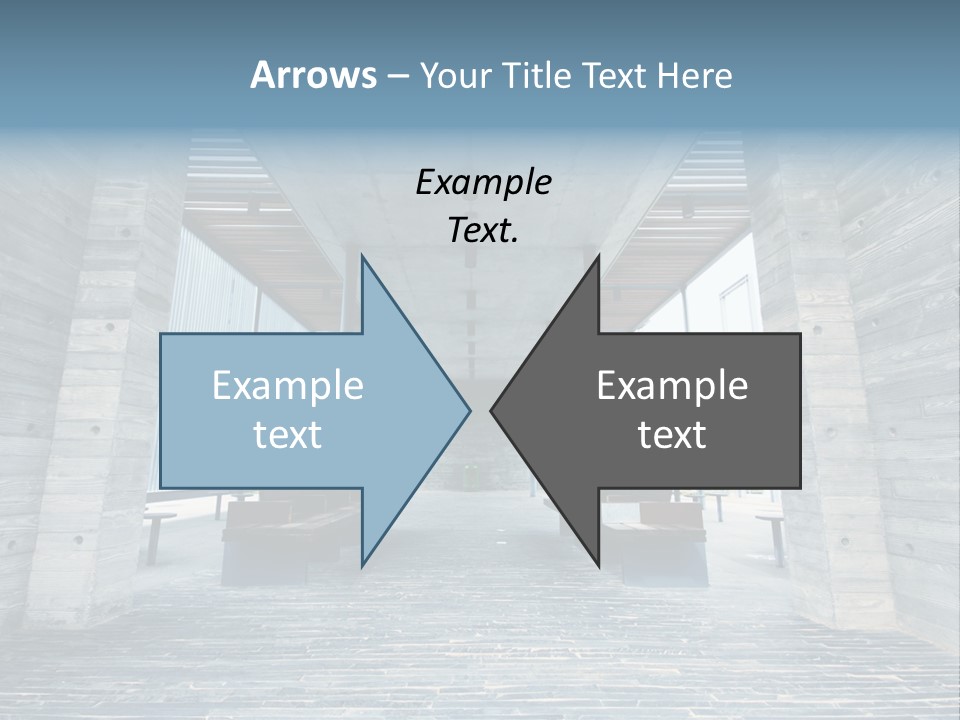 Empty Indoor Sunlight PowerPoint Template