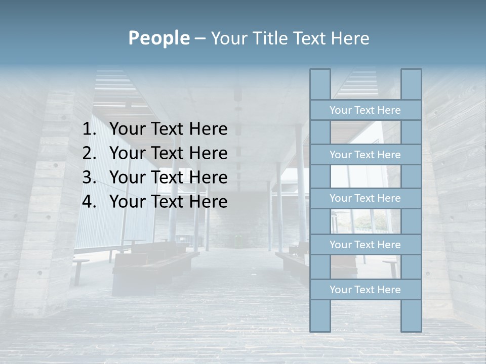 Empty Indoor Sunlight PowerPoint Template