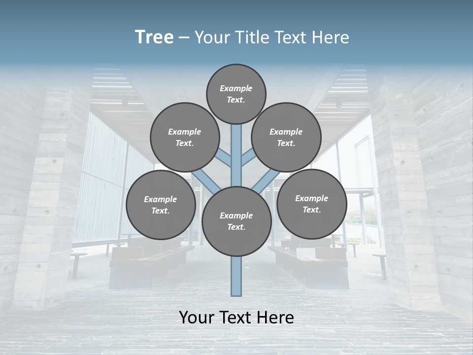 Empty Indoor Sunlight PowerPoint Template