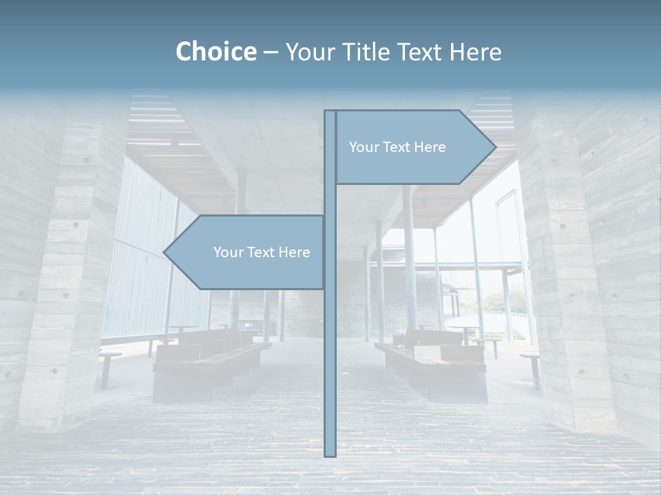 Empty Indoor Sunlight PowerPoint Template
